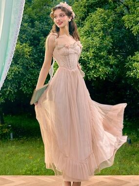 NEW LaceMade Flower Kissing Wonderland Corset Dress Size XS